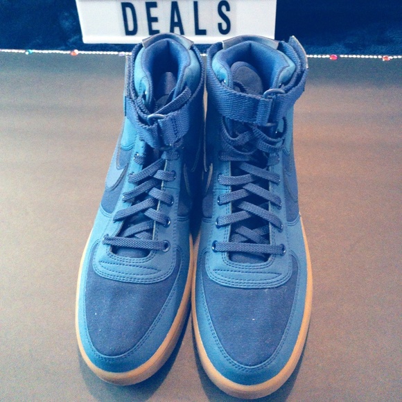 nike air force 1 high blue suede